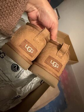 UGG Kids Classic Ultra Mini Chestnut Boots